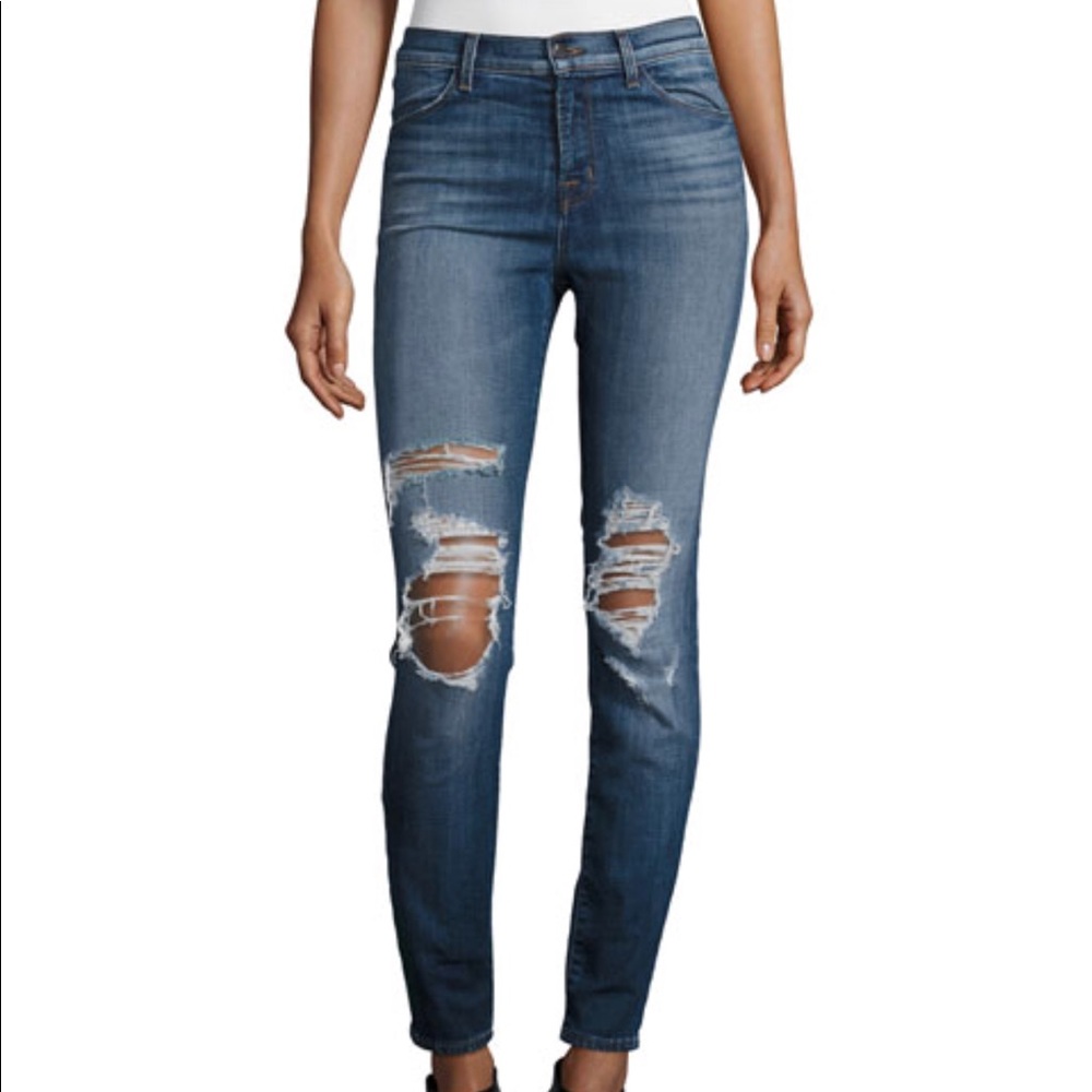 J Brand Maria High-Waist Skinny Jeans Size 28